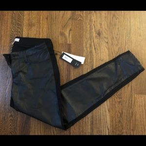 Banana Republic Sloan faux leather jeans- 0P